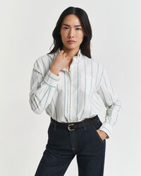 Relaxed Fit Classic Oxford-overhemd met strepen