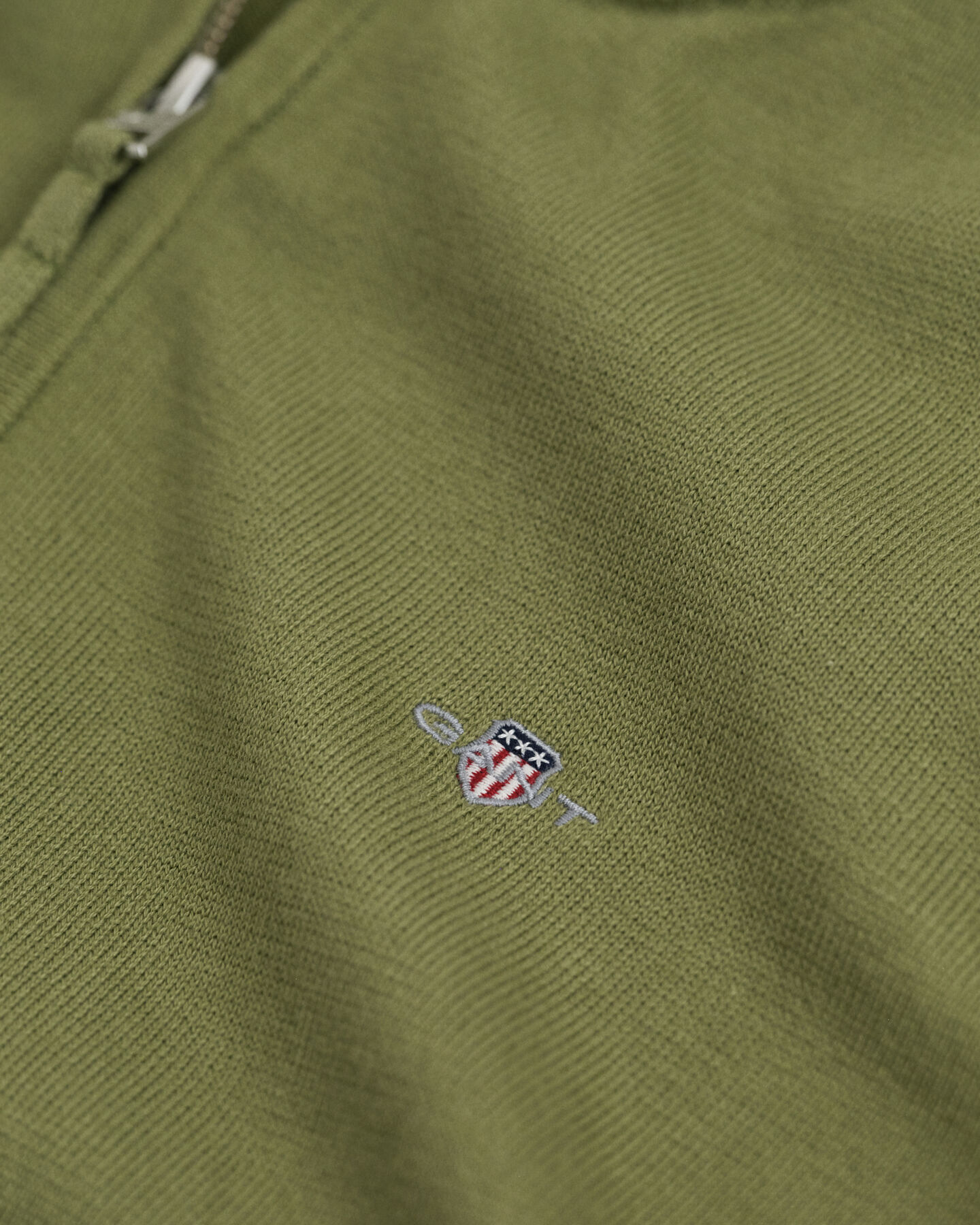 Teens Shield katoenen sweater met korte rits