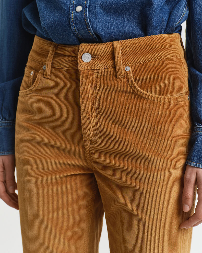 Flared corduroy jeans