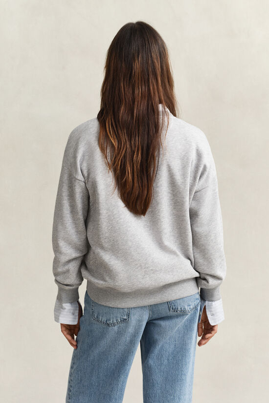 Shield sweatshirt met ronde hals