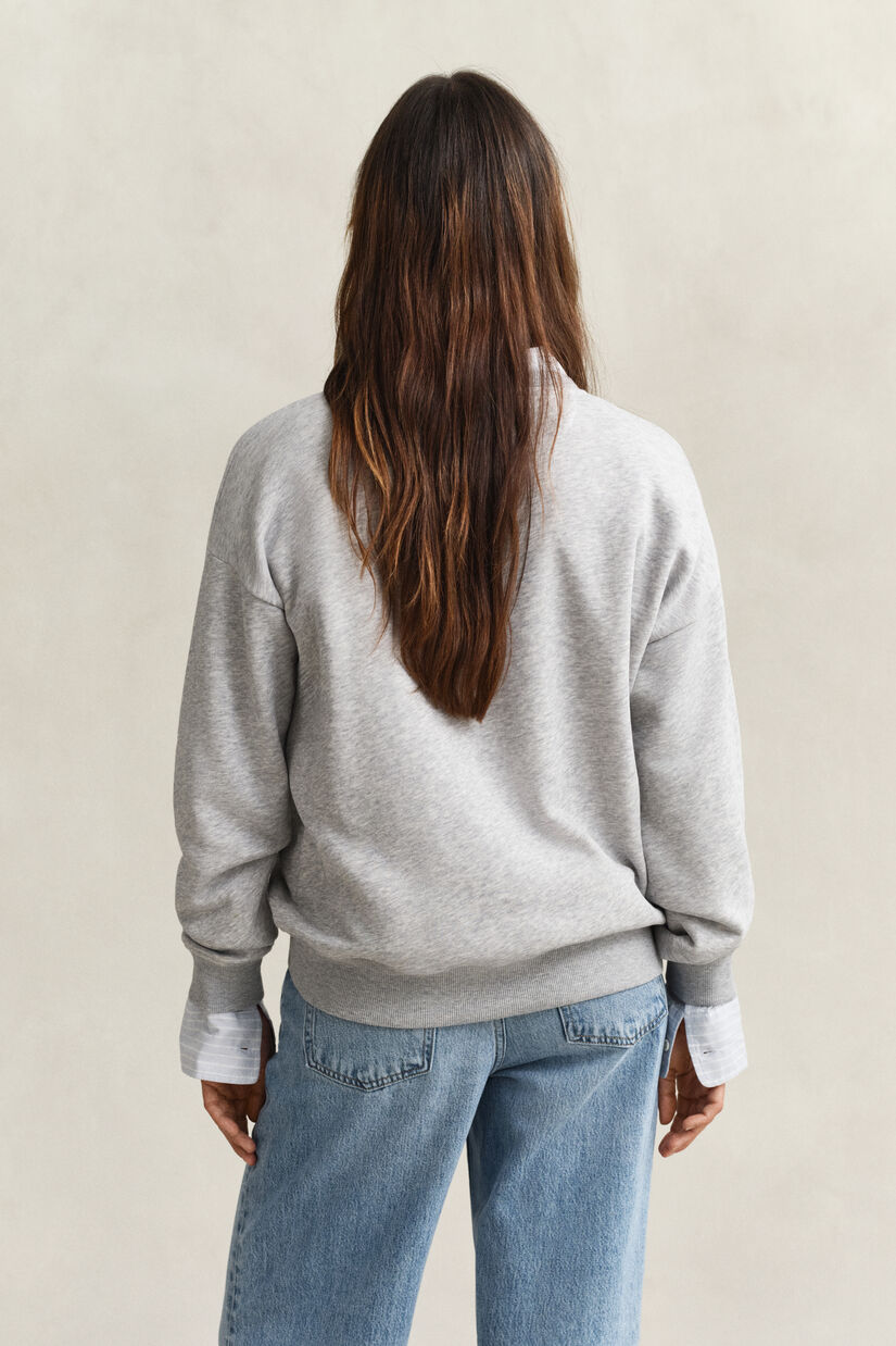 Shield sweatshirt met ronde hals