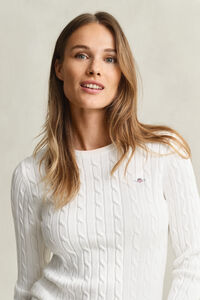 Kabeltrui met ronde hals