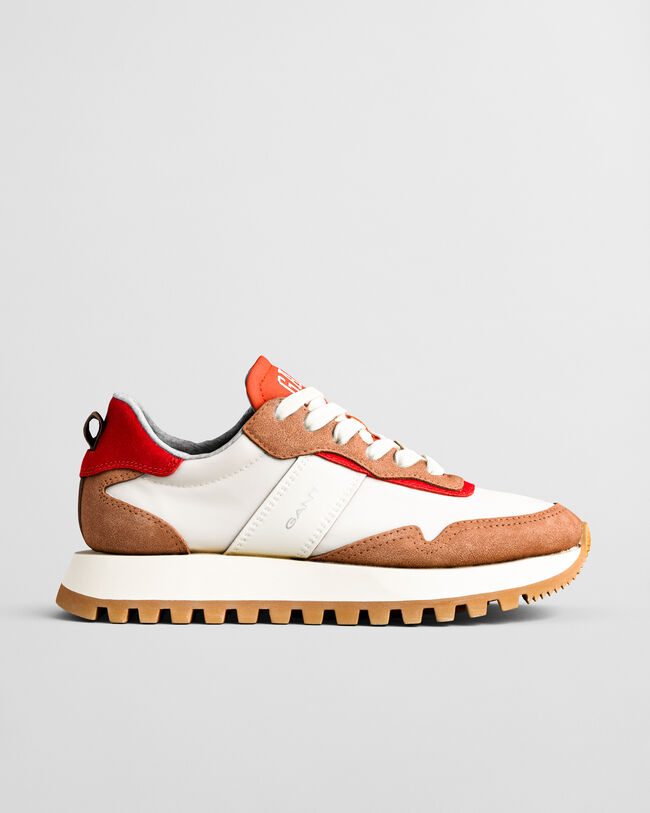 Caffay sneakers van su&egrave;de en nylon