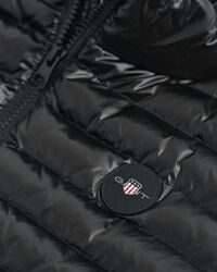 Teens glanzende lichtgewicht bodywarmer met wattering