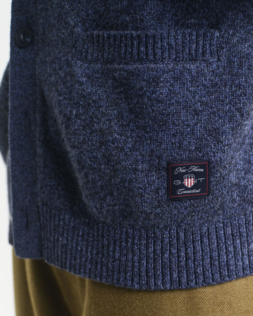 Vest van moulin&eacute; wolmix