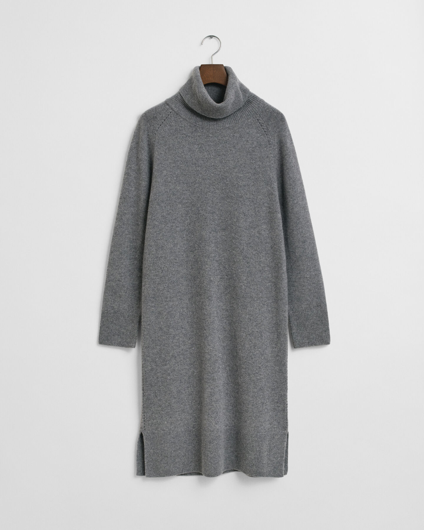 Jurk met col en gebreid detail