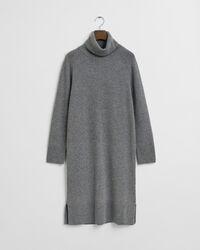 Jurk met col en gebreid detail