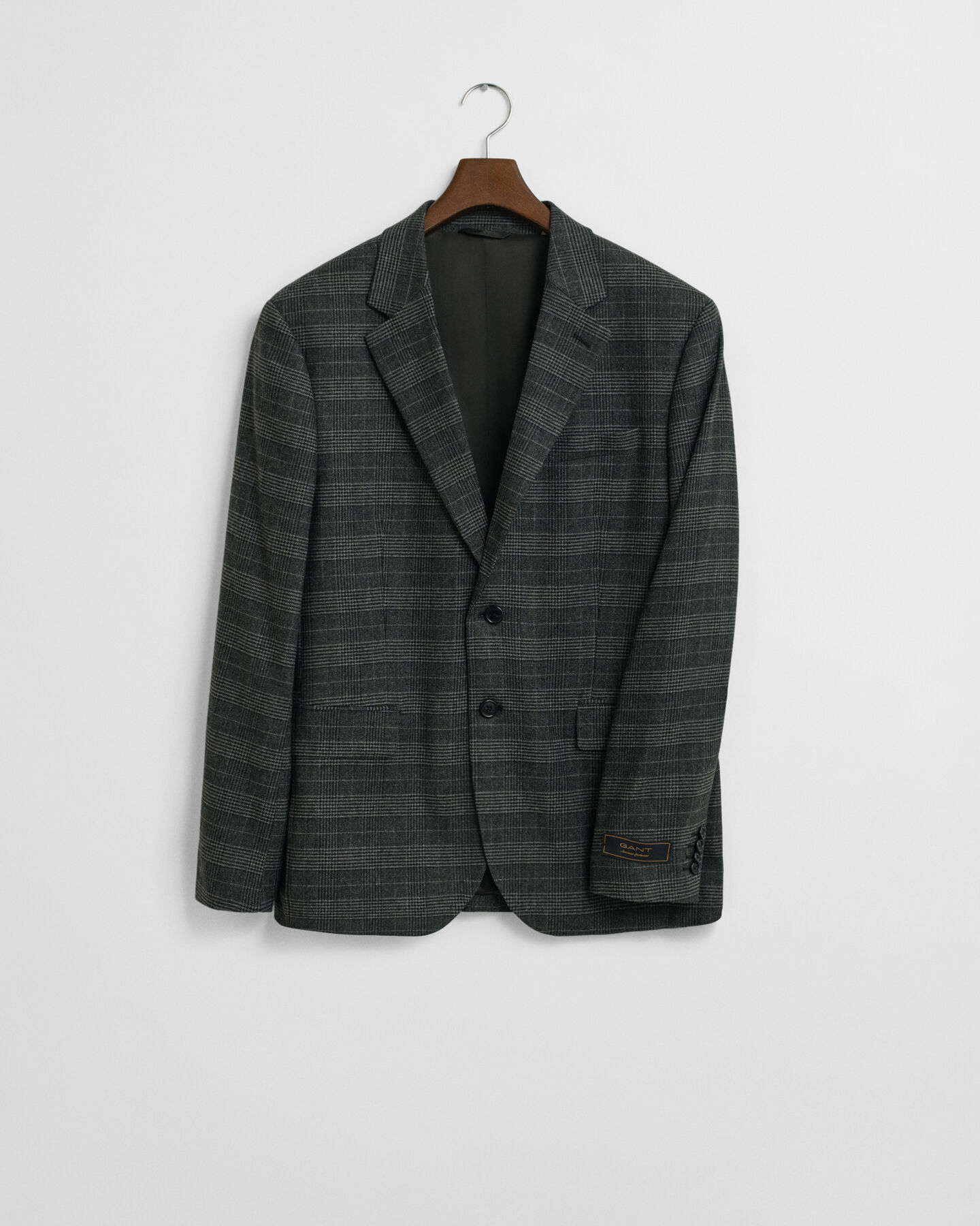 Slim Fit kostuumjasje met Glen-ruitje