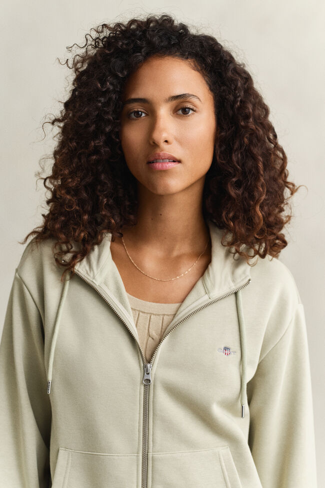 Shield hoodie met ritssluiting