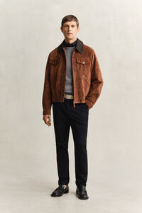 Katoenen trui met ronde hals