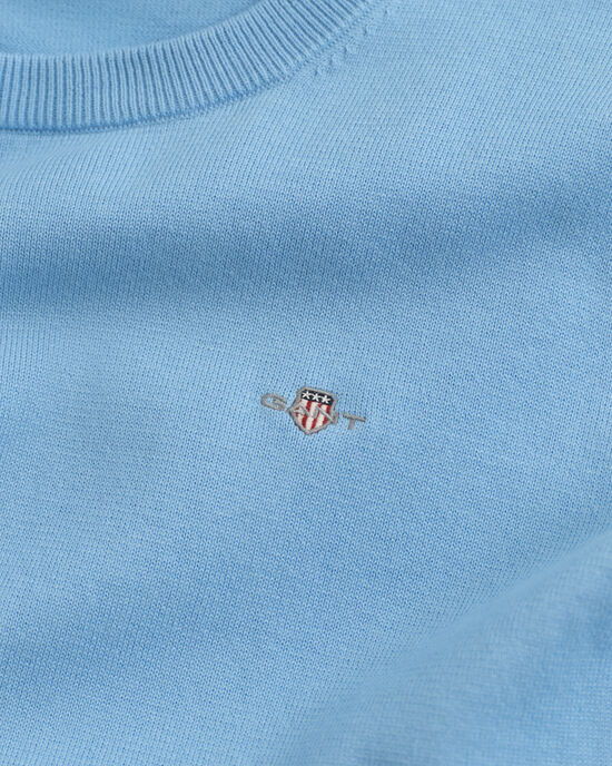 Teens Shield klassieke katoenen sweater met ronde hals