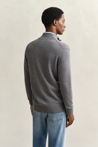 Casual vest van katoen met ritssluiting