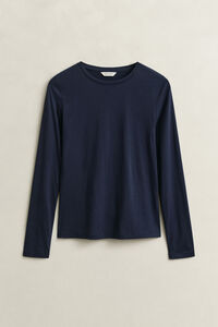 T-shirt met lange mouwen van licht katoen