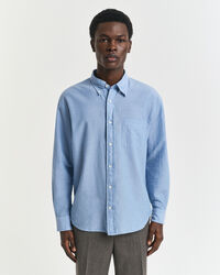 Relaxed Fit indigo chambray overhemd