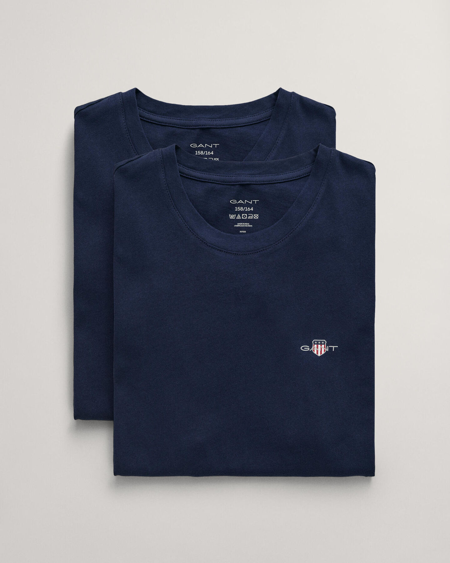 Teens set van twee T-shirts met ronde hals