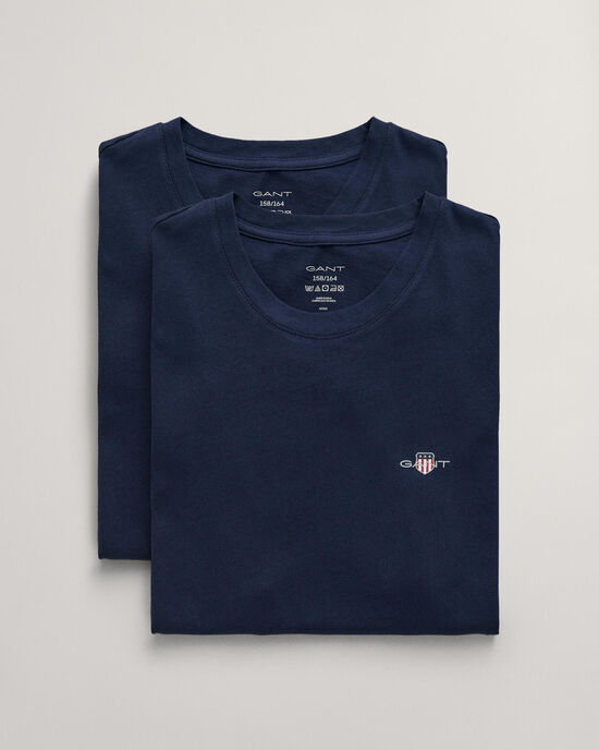 Teens set van twee T-shirts met ronde hals