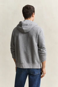 Shield hoodie met ritssluiting