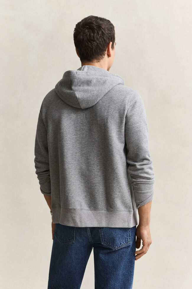 Shield hoodie met ritssluiting