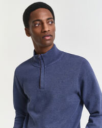 Sacker Rib sweatshirt met korte rits