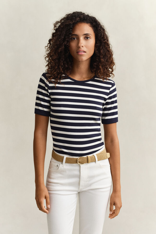 Geribd T-shirt met strepen