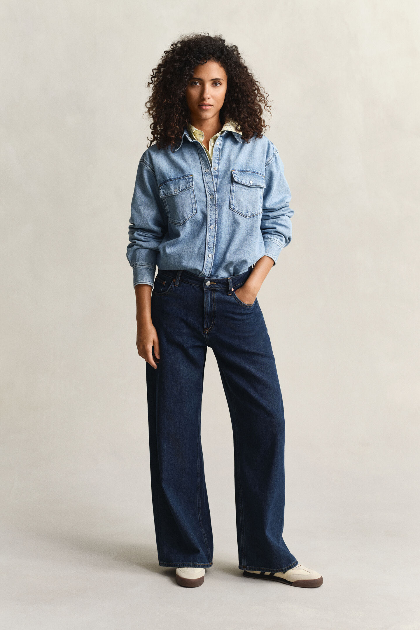 Relaxed Fit denim overhemd
