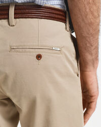 Slim Fit chino van keperstof