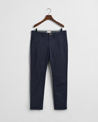 Slim Fit chino van keperstof