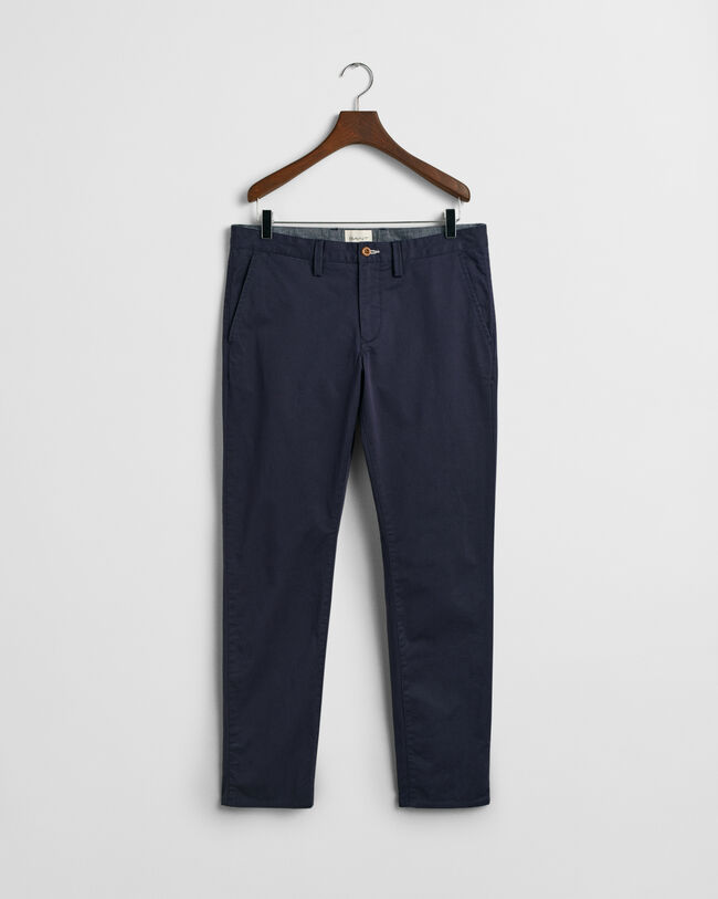 Slim Fit chino van keperstof