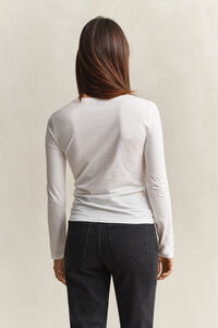 T-shirt met lange mouwen van licht katoen
