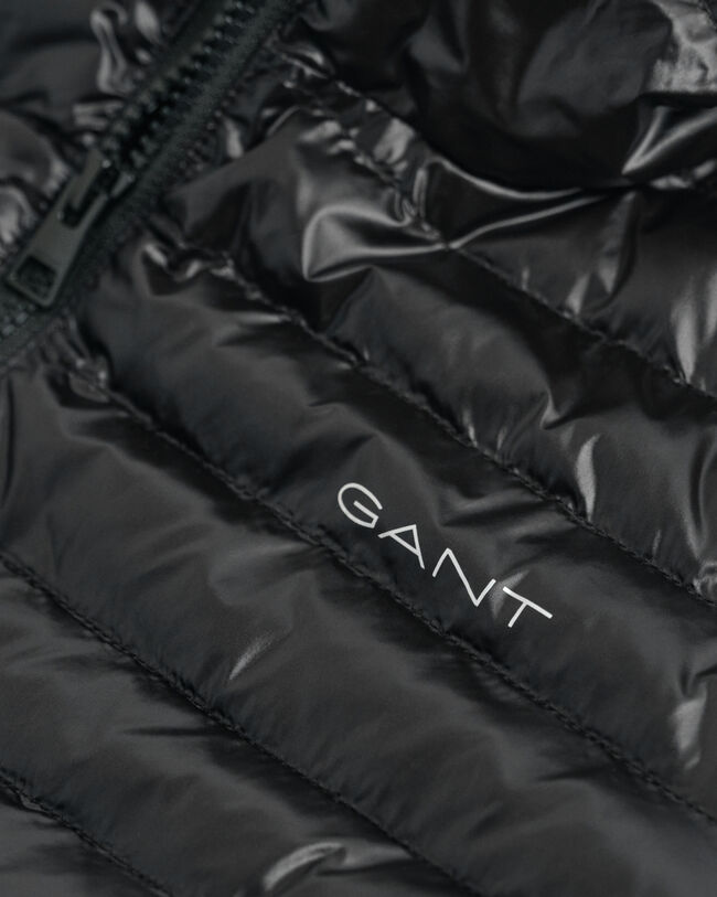 Teens glanzend lichtgewicht jack met wattering