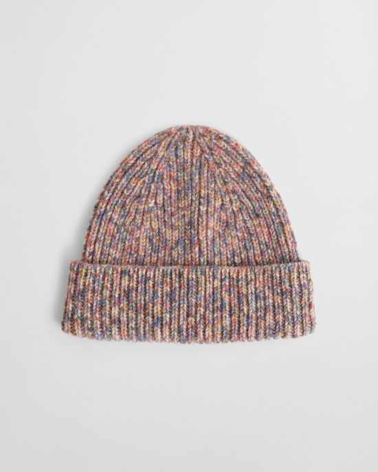 Geribde veelkleurige beanie