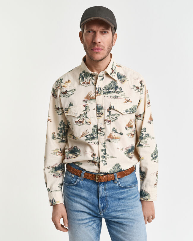 Relaxed Fit Rodeo-overhemd met print