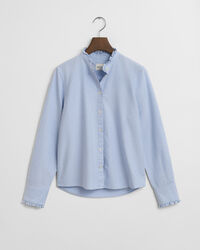 Klassieke Oxford-blouse met ruche