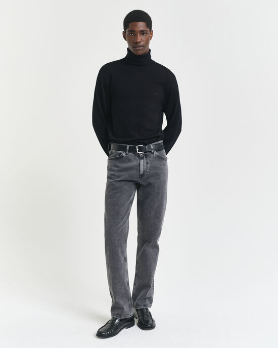 Regular Fit Black Wash jeans