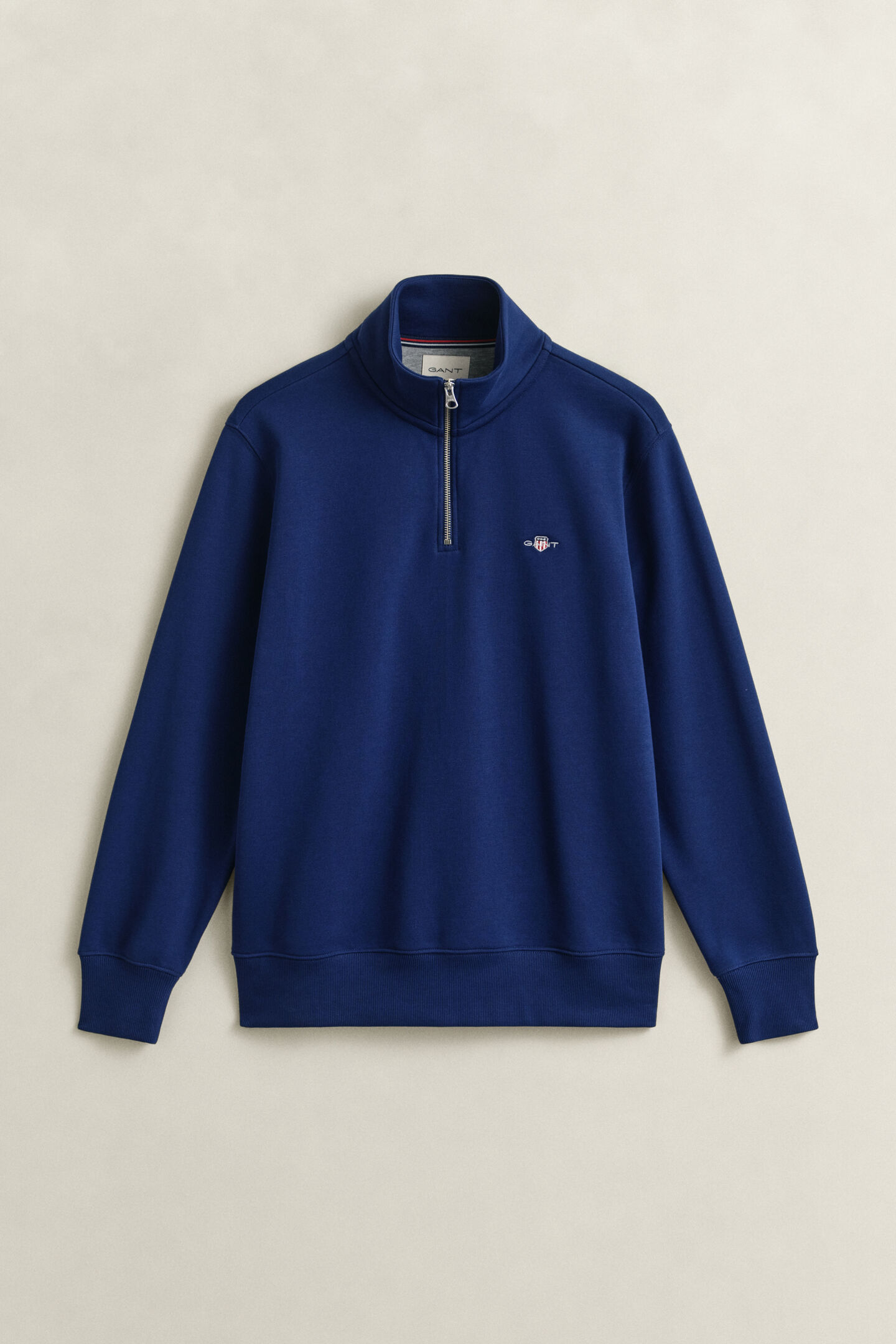 Shield sweatshirt met korte rits