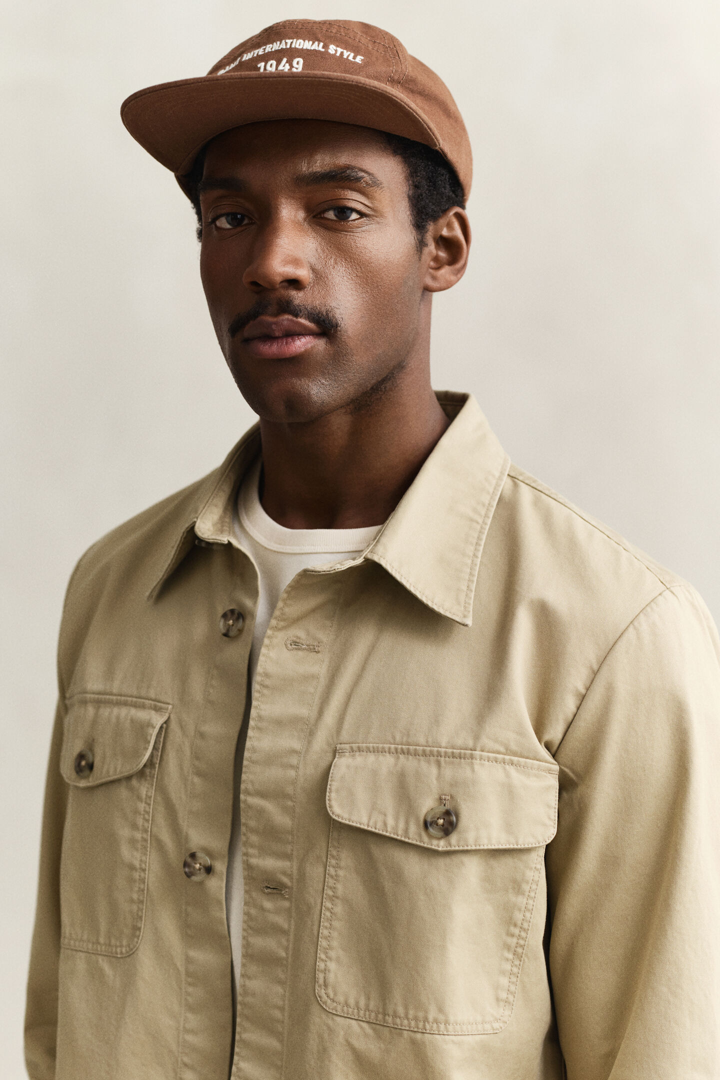 Overshirt van keperkatoen