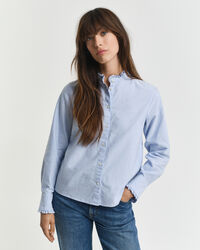 Klassieke Oxford-blouse met ruche