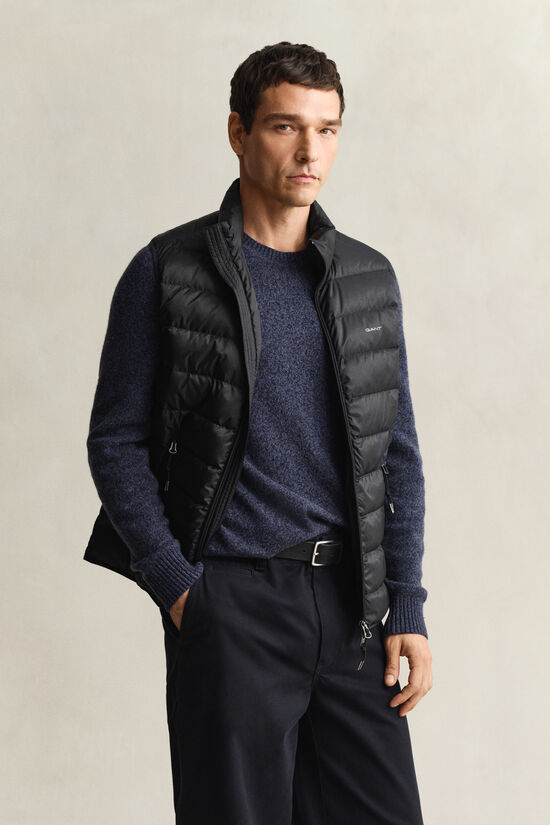 Lichte donsbodywarmer