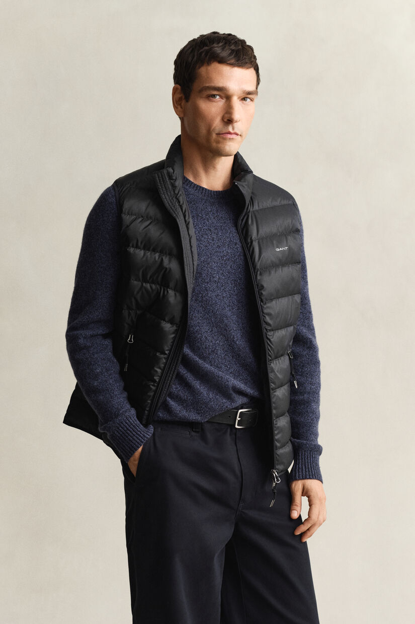 Lichte donsbodywarmer