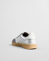 Cuzima metallic sneakers van leer