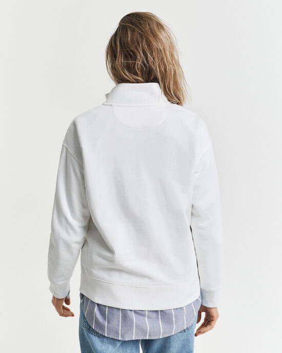 Graphic sweatshirt met korte rits