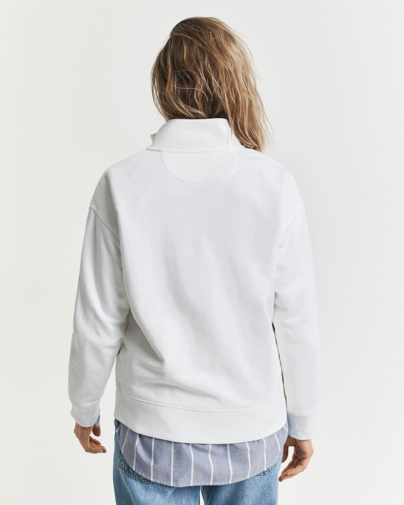 Graphic sweatshirt met korte rits