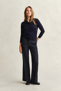 Lichtgewicht vest met ronde hals