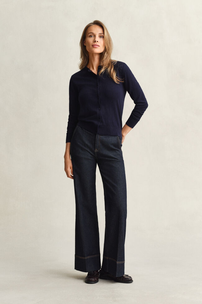 Lichtgewicht vest met ronde hals