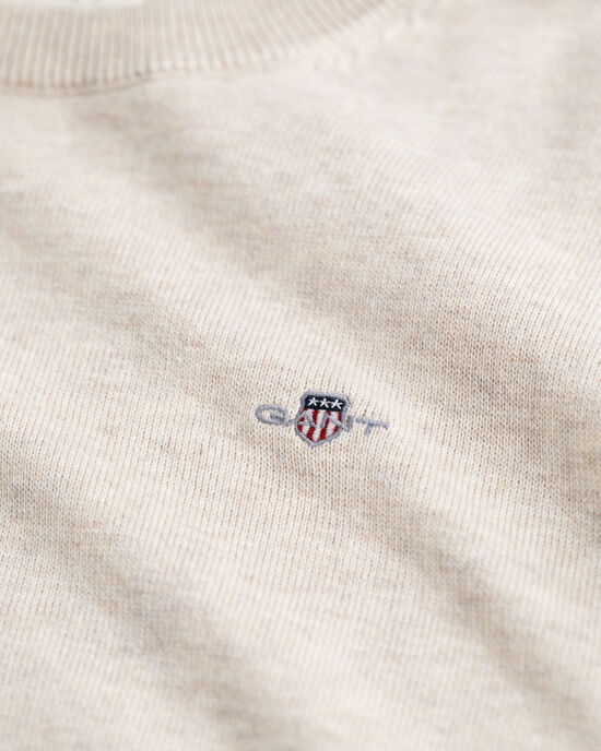 Teens Shield klassieke katoenen sweater met ronde hals