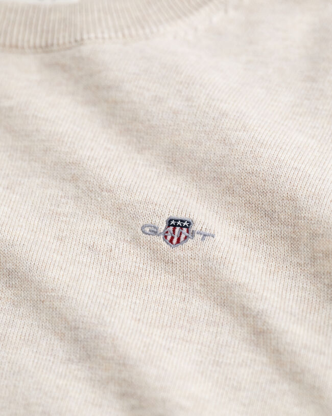 Teens Shield klassieke katoenen sweater met ronde hals