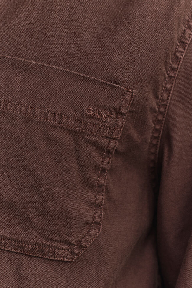 Overshirt met linnenmix