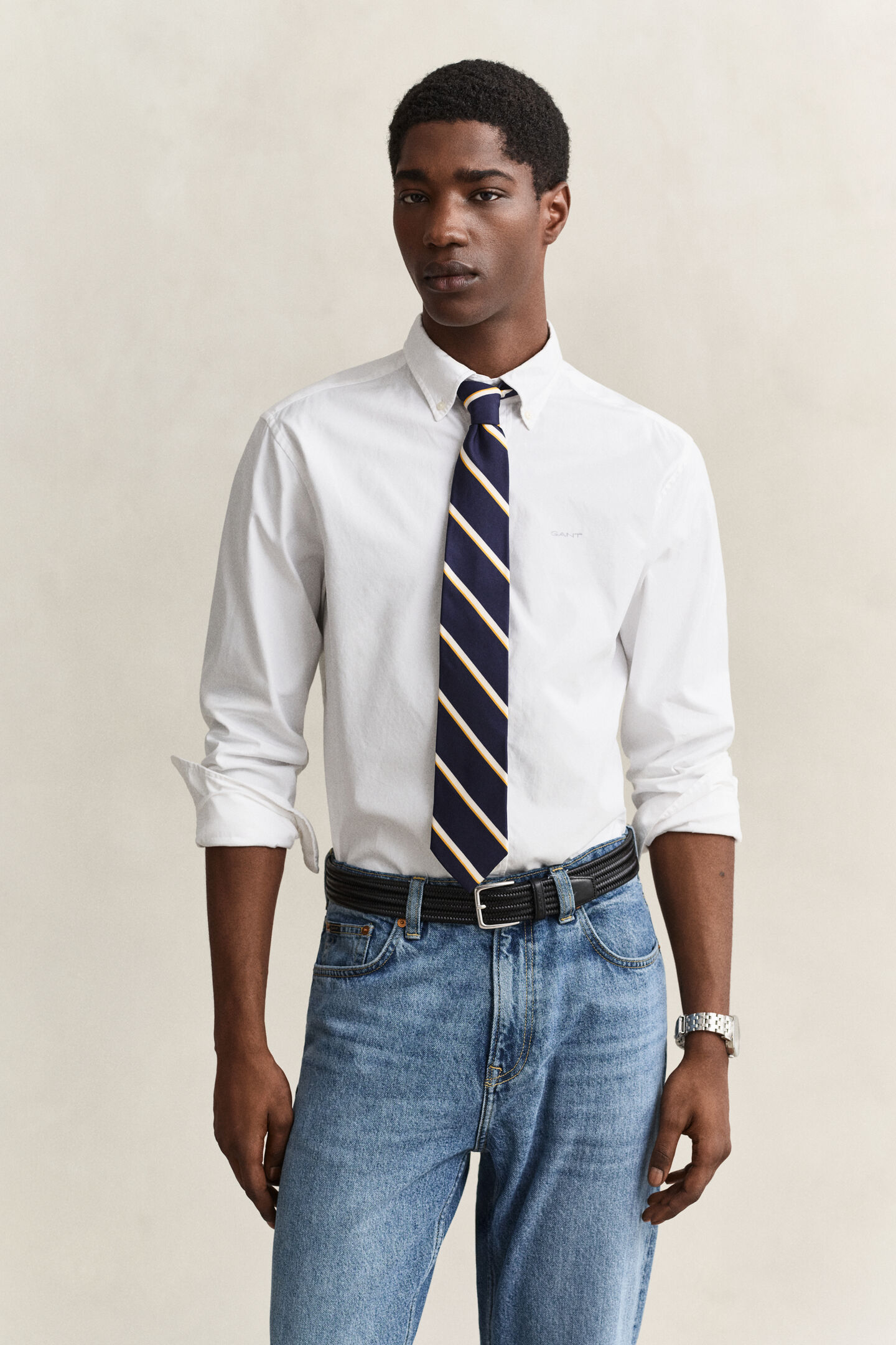 Regular Fit Pinpoint Oxford-overhemd