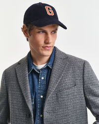 Tweekleurige wollen jas