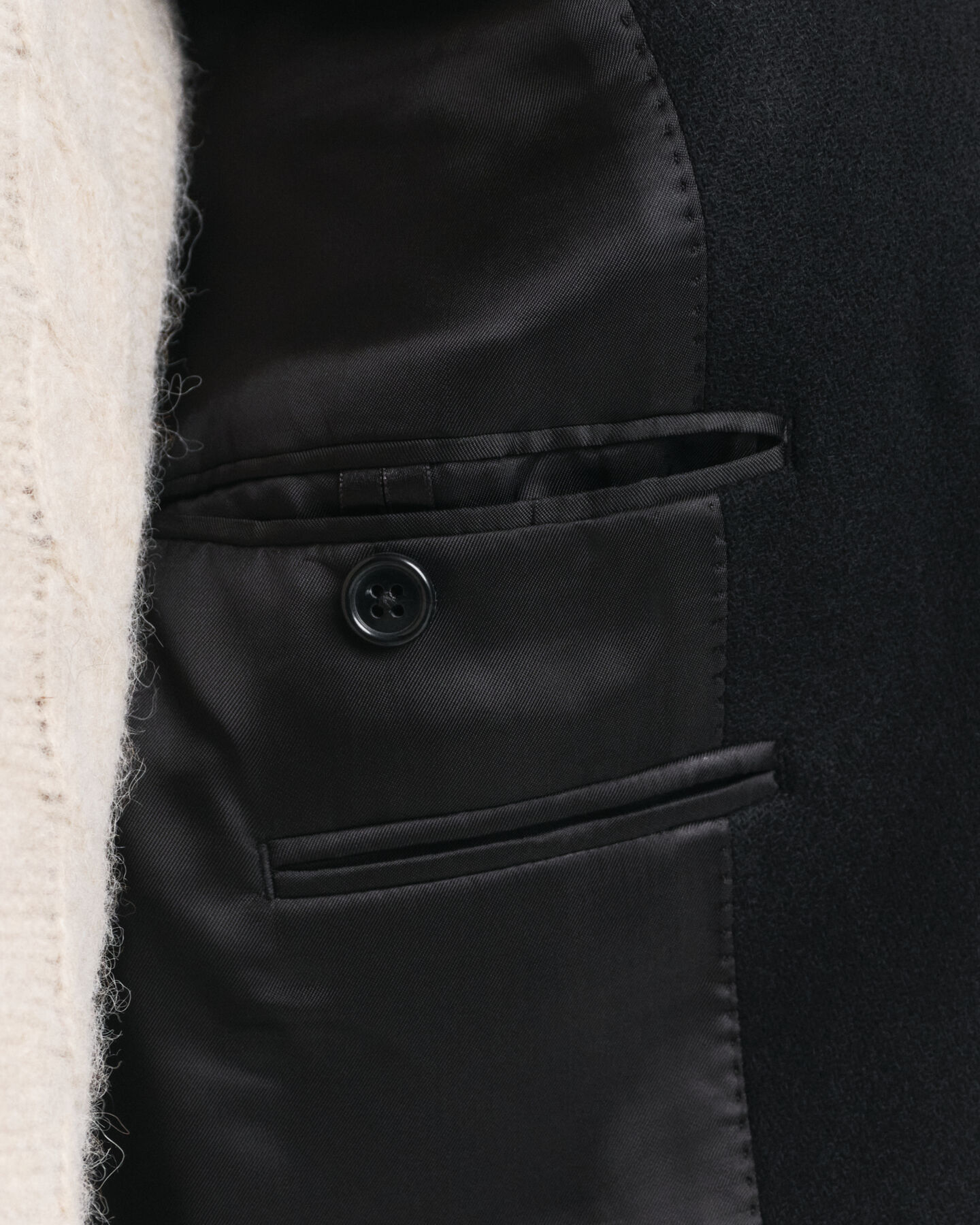 Klassieke wollen jas